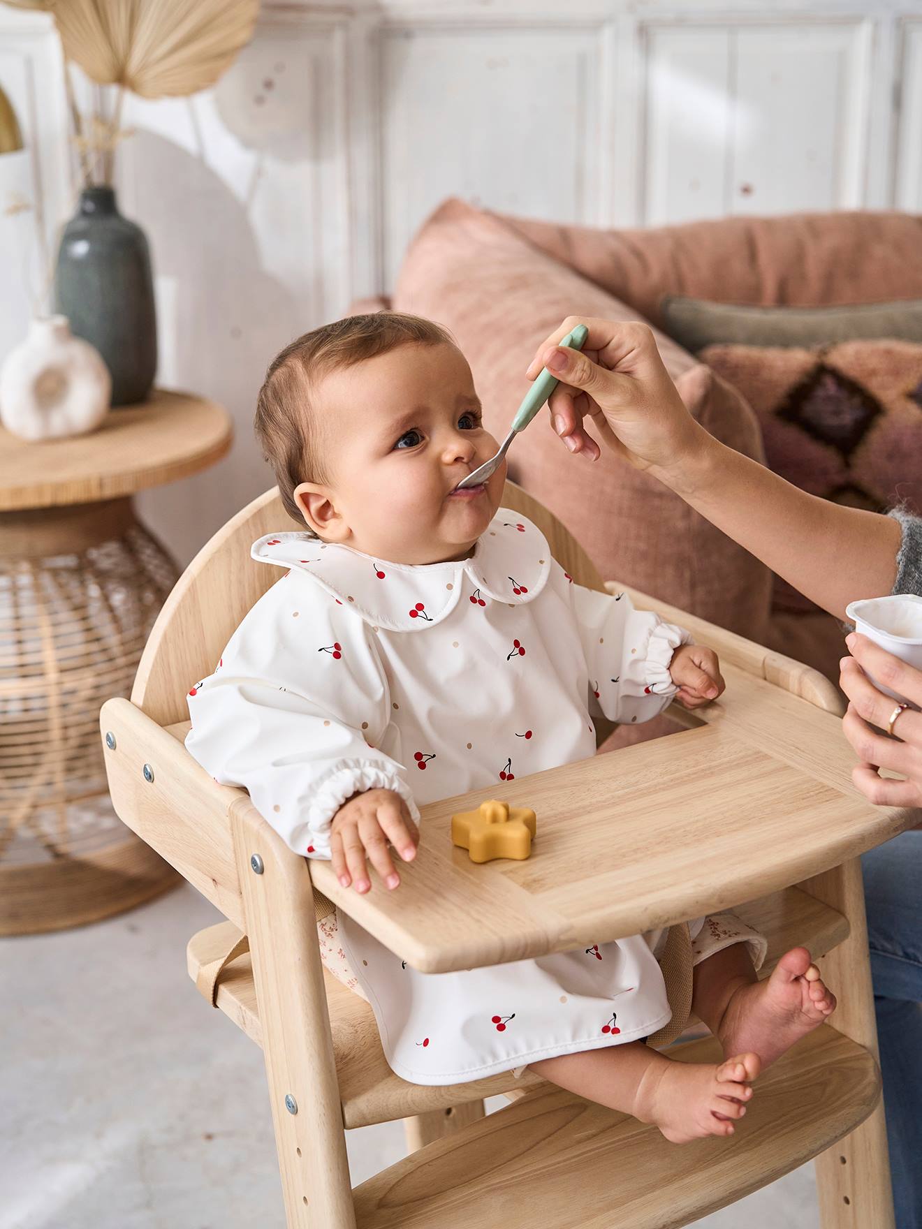 Slab lange mouwen met col wit, bedrukt