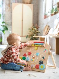 Speelgoed-Eerste levensjaren-Verticaal activiteitenbord gemaakt van FSC® hout