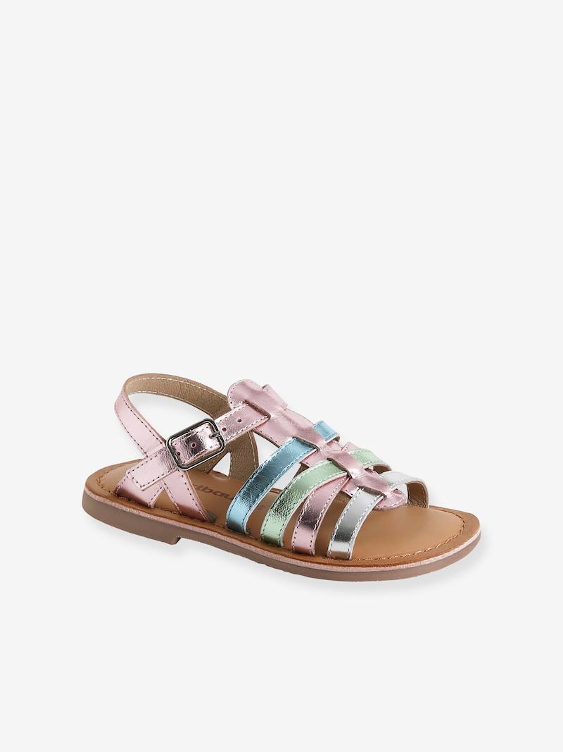 Ricosta Leder-Sandalen Lorena in Hellgrau/ Rosa günstig kaufen Ricosta Leder-Sandalen Lorena in Hellgrau/ Rosa günstig kaufen