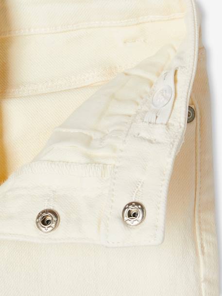 Broek met moms-pasvorm MorphologiK meisjes ecru+inktblauw+perzik - vertbaudet enfant 