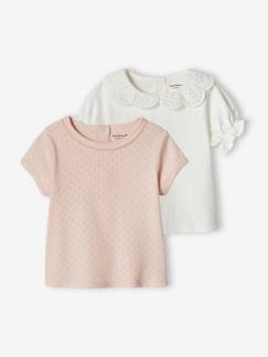 Baby-T-shirt, souspull-Set van 2 baby-T-shirts met korte mouwen