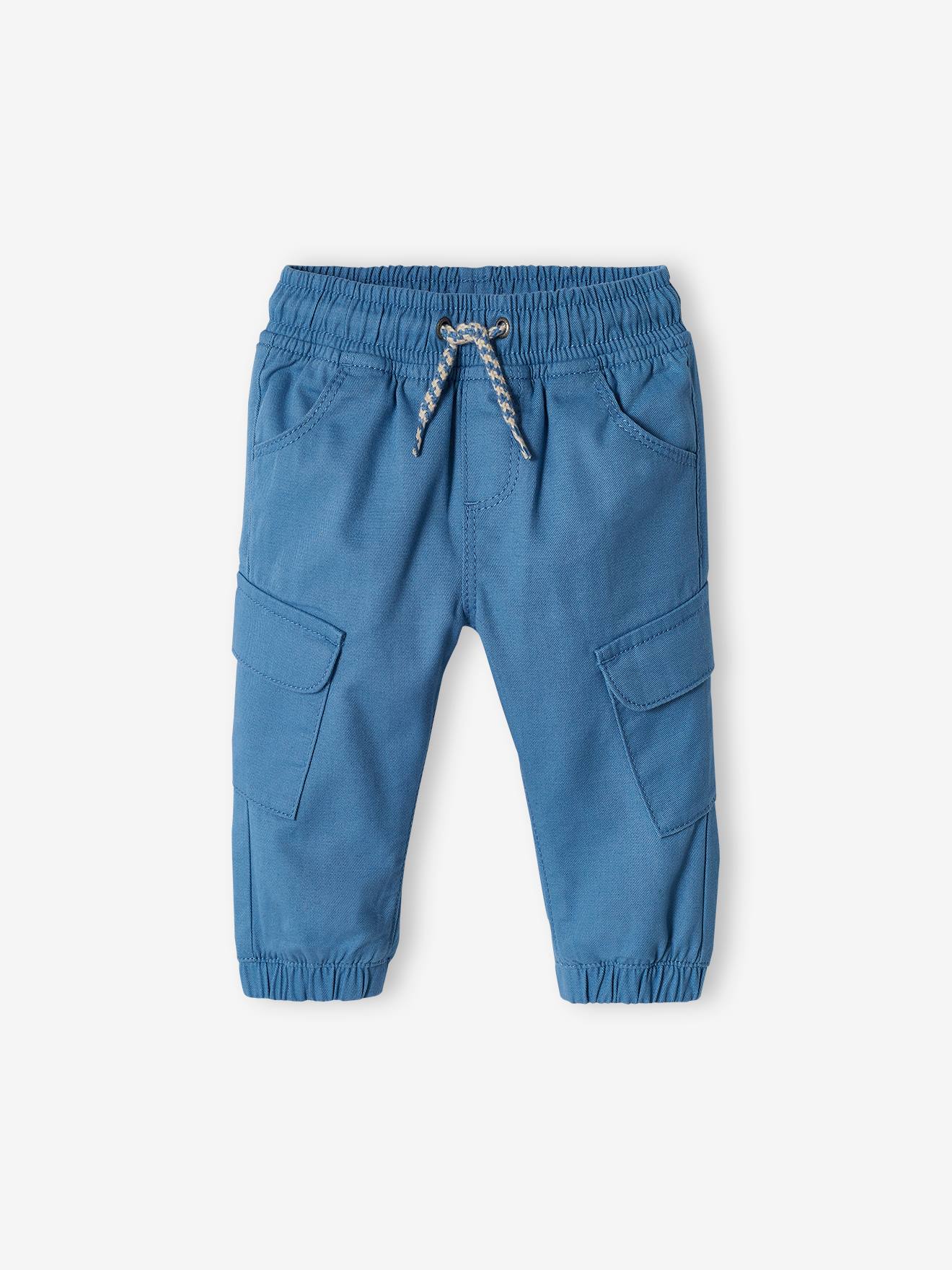 Battlebroek voor baby's jeansblauw