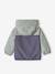 Windjack colorblock voor babyjongens blauwgroen+kameel - vertbaudet enfant 