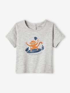 Baby-T-shirt, souspull-'Zeedieren' baby T-shirt met korte mouwen