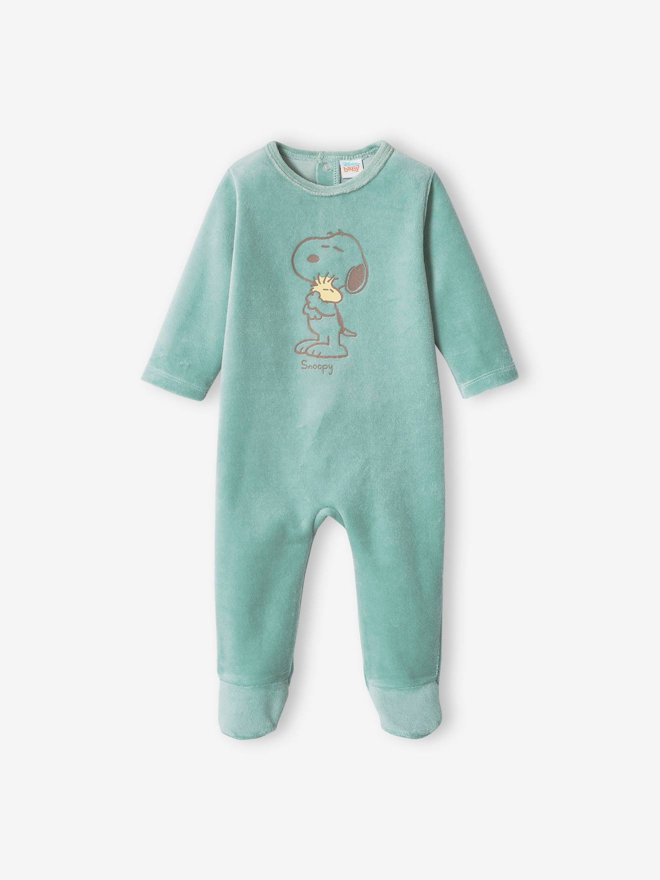 Pyjama jongensbaby Snoopy Peantus¨ saliegroen