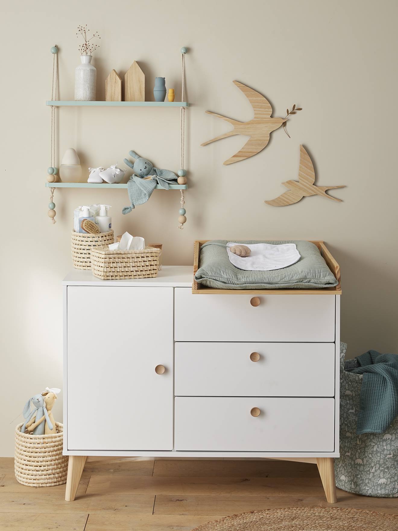 Dcarus ladekast, ladekast met 4 laden, ladekast voor de slaapkamer, moderne ladekast, 78x40h95