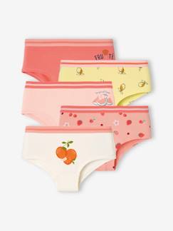 Meisje-Ondergoed-Set van 5 shorts fruitmotief meisjes