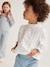 Meisjesblouse met ruches van Engels borduurwerk lichtroze+snoepjesroze+wit - vertbaudet enfant 