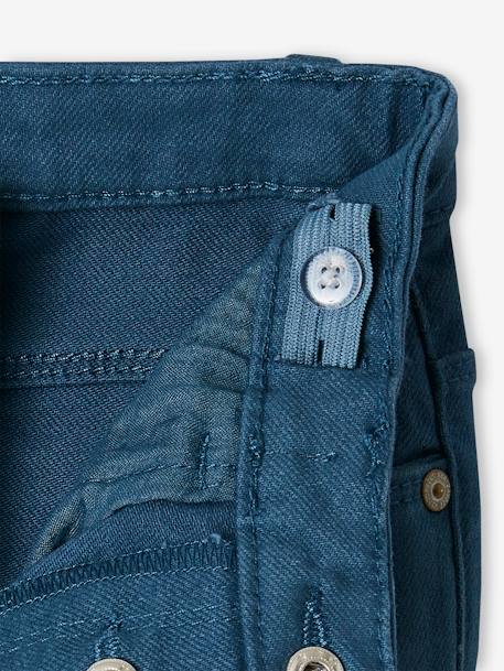Broek met moms-pasvorm MorphologiK meisjes ecru+inktblauw+perzik - vertbaudet enfant 