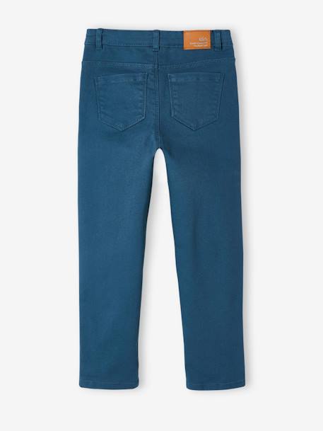 Broek met moms-pasvorm MorphologiK meisjes ecru+inktblauw+perzik - vertbaudet enfant 