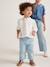 Meisjesblouse met ruches van Engels borduurwerk lichtroze+snoepjesroze+wit - vertbaudet enfant 