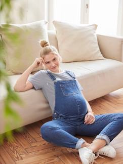 Zwangerschapskleding-Salopet, jumpsuit-Salopette in jeans voor zwangerschap en borstvoeding