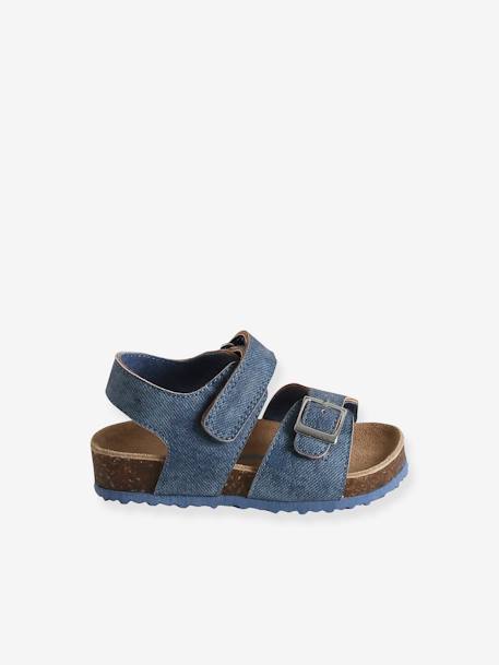 Babysandalen met denim effect blauw - vertbaudet enfant 