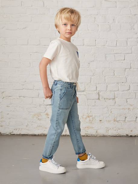 Set van 7 paar enkelsokken voor jongens grijs+grijsblauw - vertbaudet enfant 