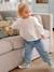 Meisjesblouse met ruches van Engels borduurwerk lichtroze+snoepjesroze+wit - vertbaudet enfant 
