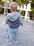 Windjack colorblock voor babyjongens blauwgroen+kameel - vertbaudet enfant 