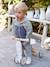 Windjack colorblock voor babyjongens blauwgroen+kameel - vertbaudet enfant 