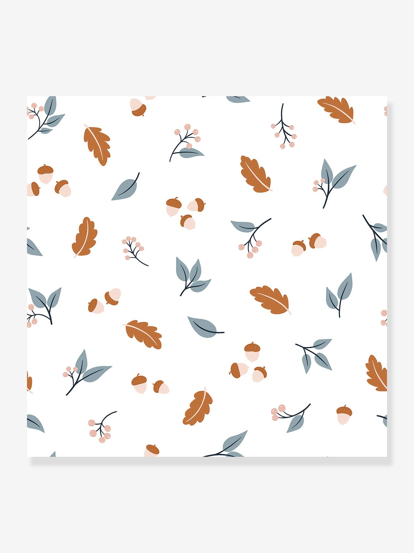 Behang met herfstbladeren Joro LILIPINSO bruin