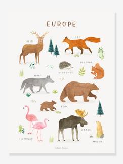 Linnengoed en decoratie-Poster dieren van Europa Lilydale LILIPINSO