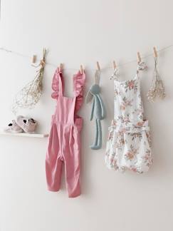 Baby-Salopette, jumpsuit-Tuinbroek voor baby's van linnen en katoen