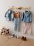 Contrasterend denim babyjasje stone - vertbaudet enfant 