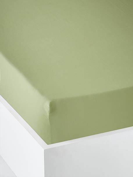 Effen hoeslaken kind Oeko-Tex® antraciet+blauwgroen+grijs+groen+jeansblauw+koraal+Licht lila+lichtblauw+lichtroze+marineblauw+pistache+terracotta+wit - vertbaudet enfant 