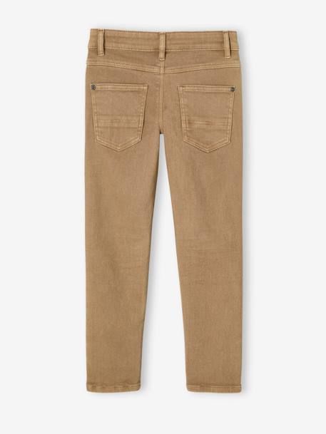 Gekleurde slim MorphologiK FIN jongens beige+grijsblauw+leiblauw+nachtblauw+smaragdgroen+terracottategel - vertbaudet enfant 