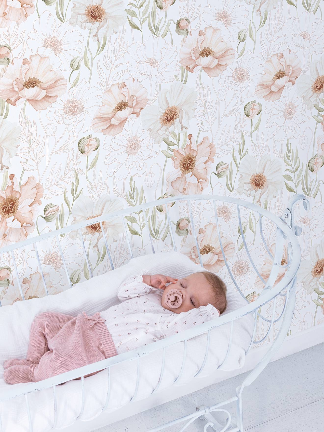 Behang klaprozen poppies LILIPINSO nude