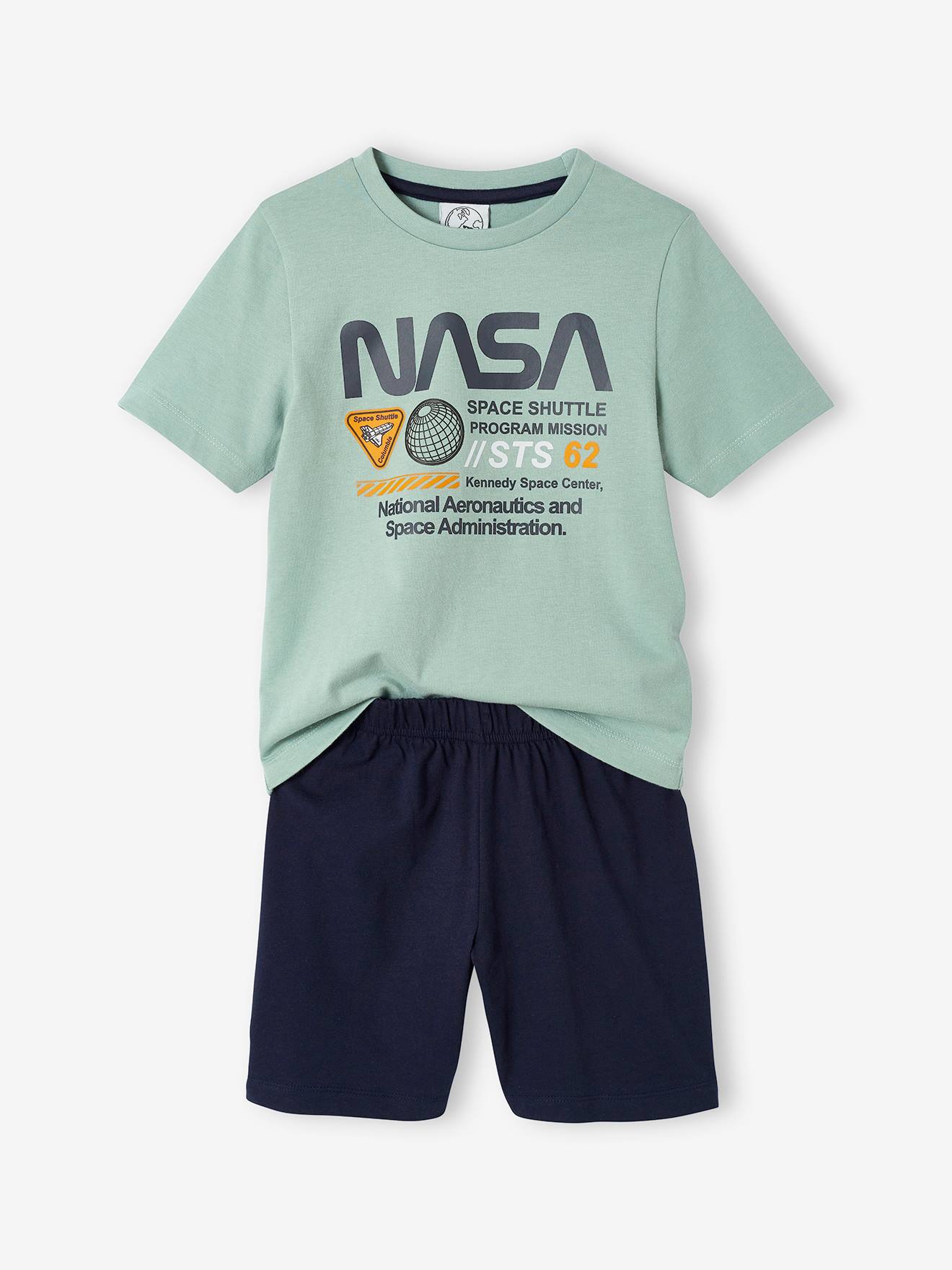 Pyjashort jongens NASA¨ blauwgroen