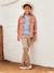 Gekleurde slim MorphologiK FIN jongens beige+grijsblauw+leiblauw+nachtblauw+smaragdgroen+terracottategel - vertbaudet enfant 