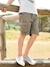 Gemakkelijk aan en uit te trekken battle short voor jongens beige+kaki+marineblauw+mintgroen - vertbaudet enfant 