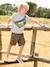 Gemakkelijk aan en uit te trekken battle short voor jongens beige+kaki+marineblauw+mintgroen - vertbaudet enfant 