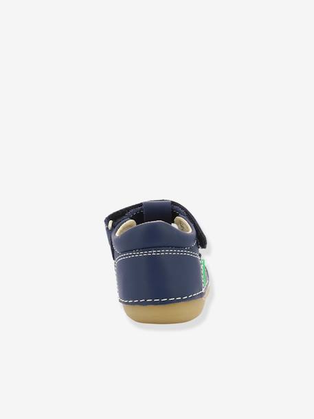 Leren baby sandalen Sushy Originel Softers KICKERS® blauw+karamel+marine+rozen+WIT - vertbaudet enfant 