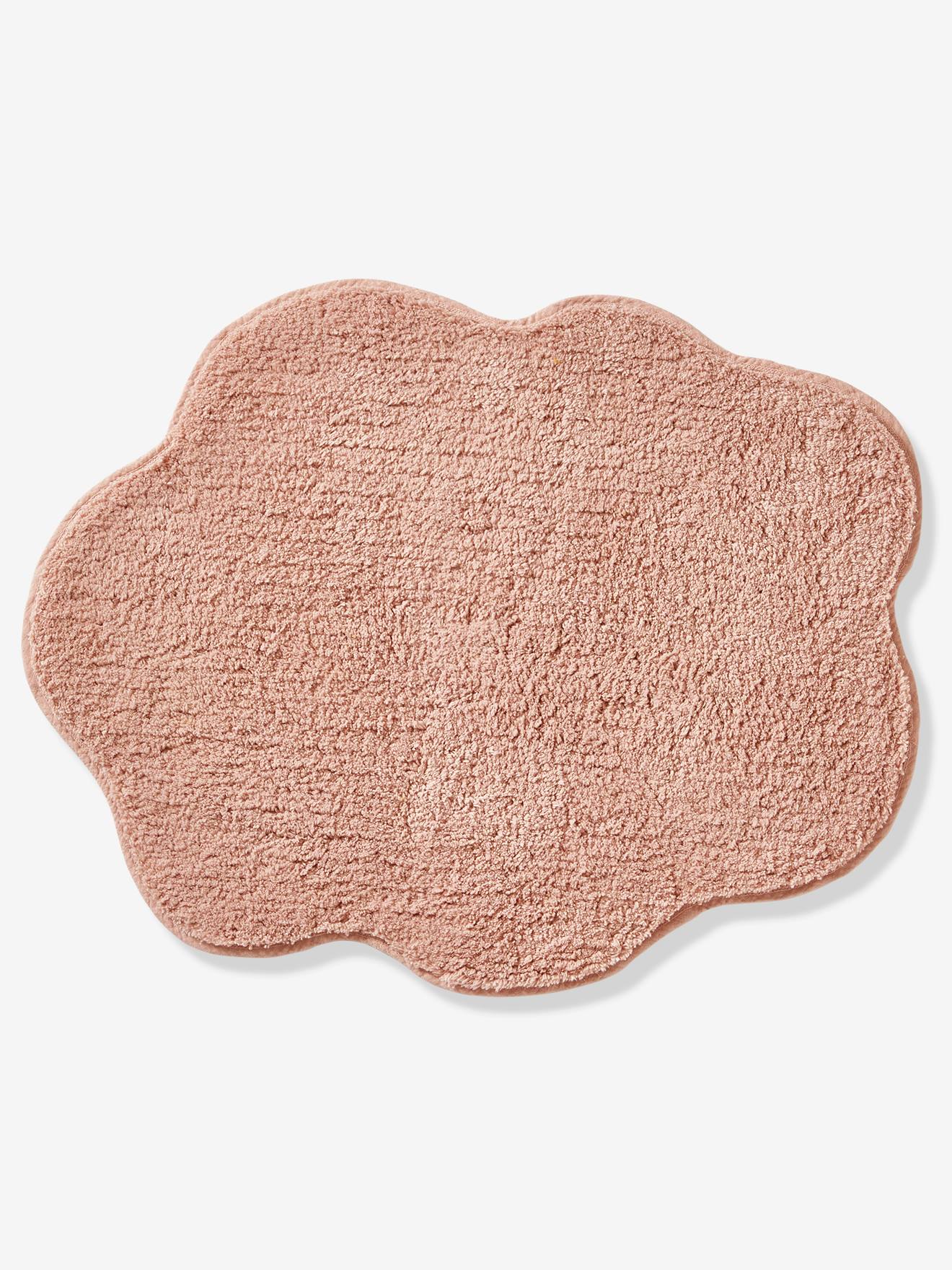 Wolkmat voor babykamer, thema "poesje mauw" roze (poederkleur)