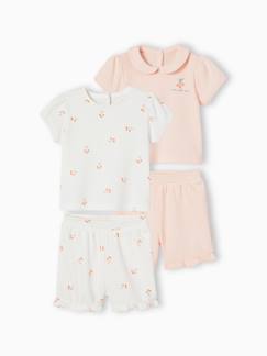 -Set van 2 baby pyjama's 2 stuks honingraat