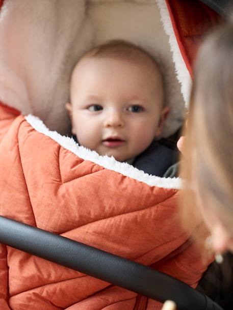 Voetenzak lekker zacht iriserend koper+nachtblauw+saliegroen - vertbaudet enfant 