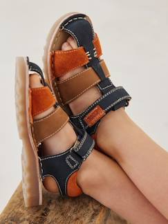 Schoenen-Leren sandalen met klittenband kinderen kleutercollectie