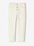 Broek met moms-pasvorm MorphologiK meisjes ecru+inktblauw+perzik - vertbaudet enfant 