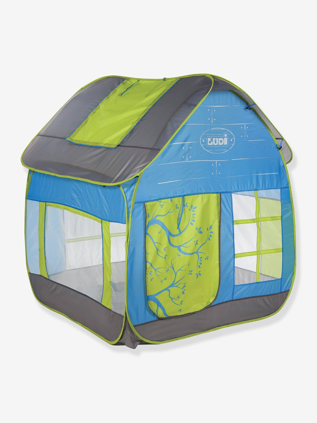 Anti-UV tent Huisje cottage LUDI blauw
