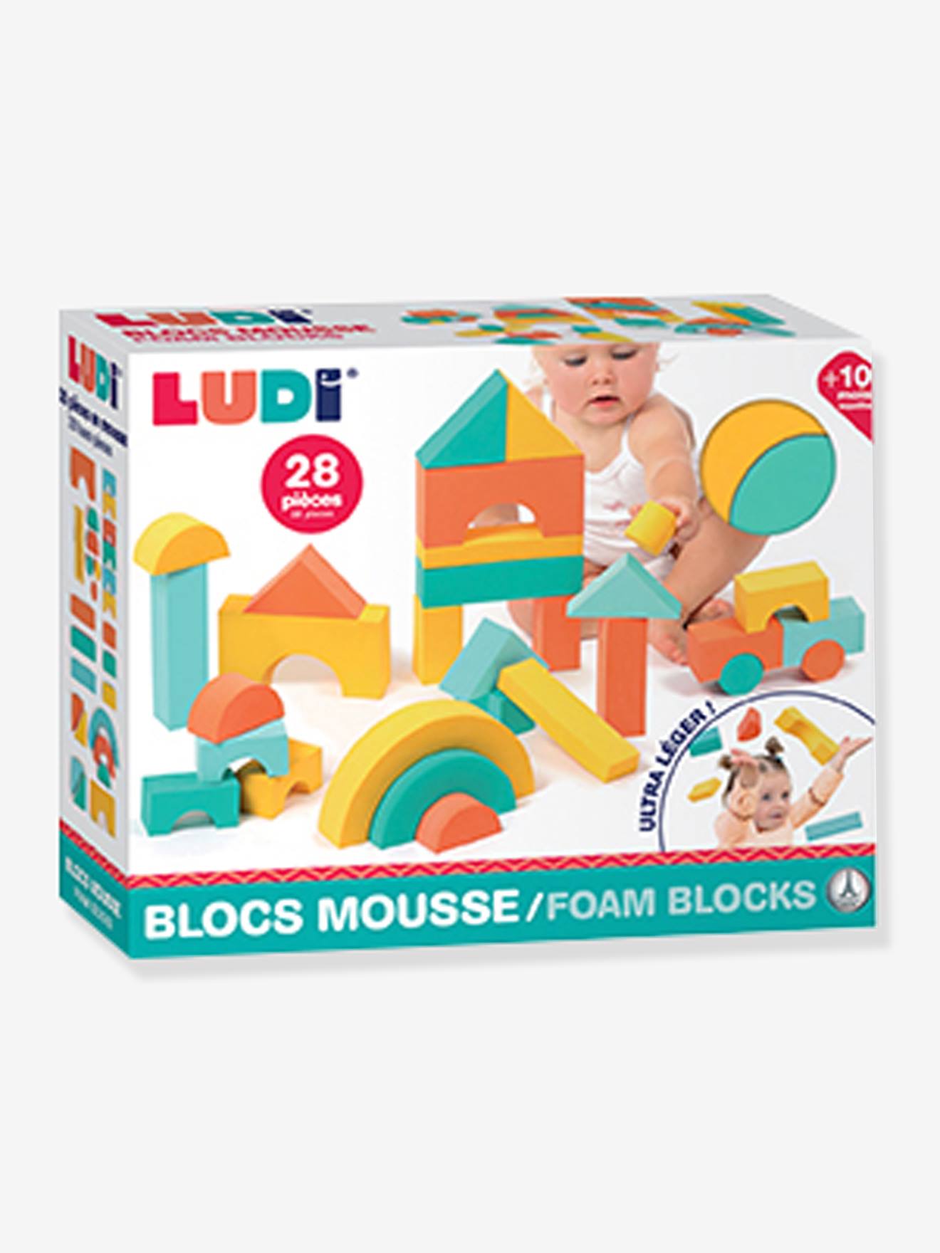 Schuimblokken LUDI meerkleurig
