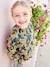 Meisjesblouse met bloemenprint blauwgroen+dennen+ecru+rouge+rozen - vertbaudet enfant 