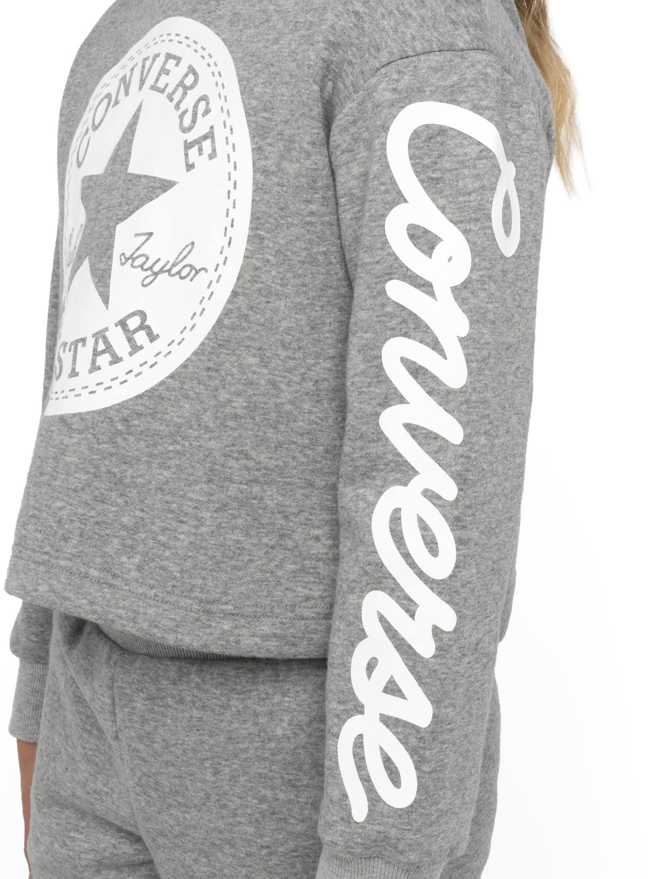 Chuck Patch Cropped Hoodie CONVERSE grijs