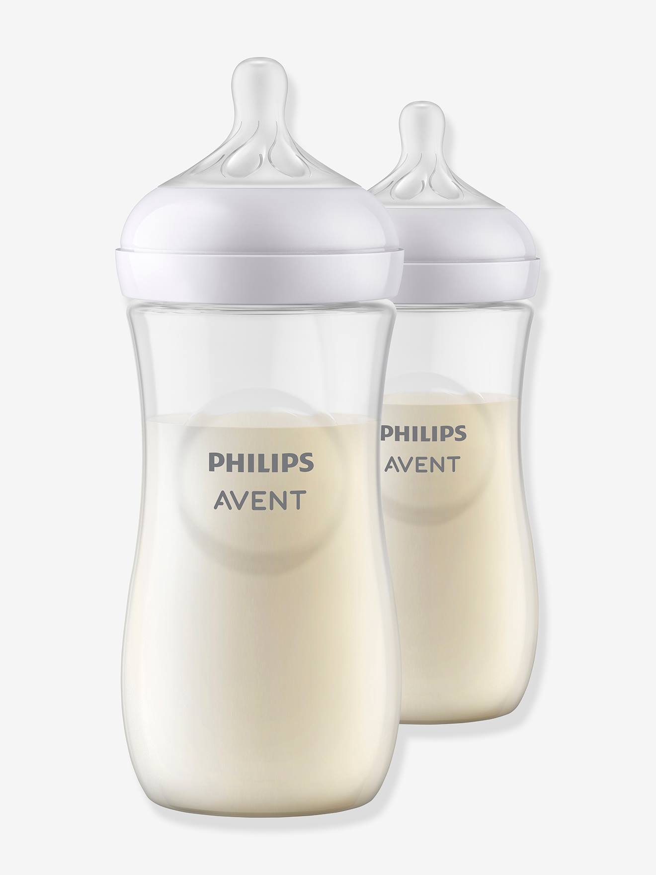 Philips Avent Natural Response Fles - 2 Flessen - 330 ml - 3+ maanden - Snelheid 4-speen - SCY906/02 - Babyflessen