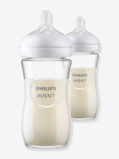 -Set van 2 glazen flesjes 240 ml Philips AVENT Natural Response