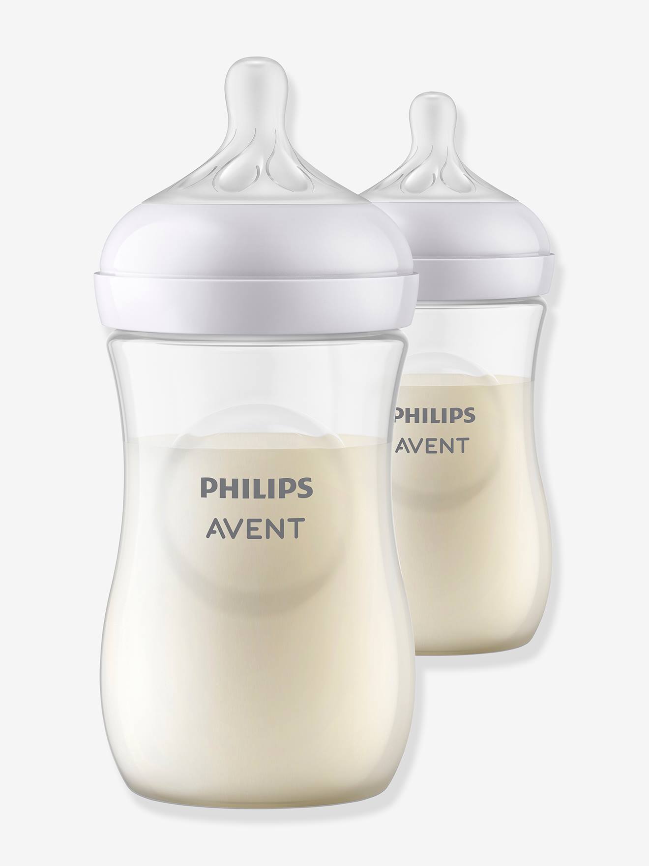 Philips Avent Natural Response Fles - 2 Flessen - 260 ml - 1+ maanden - Snelheid 3-speen - SCY903/02 - Babyflessen