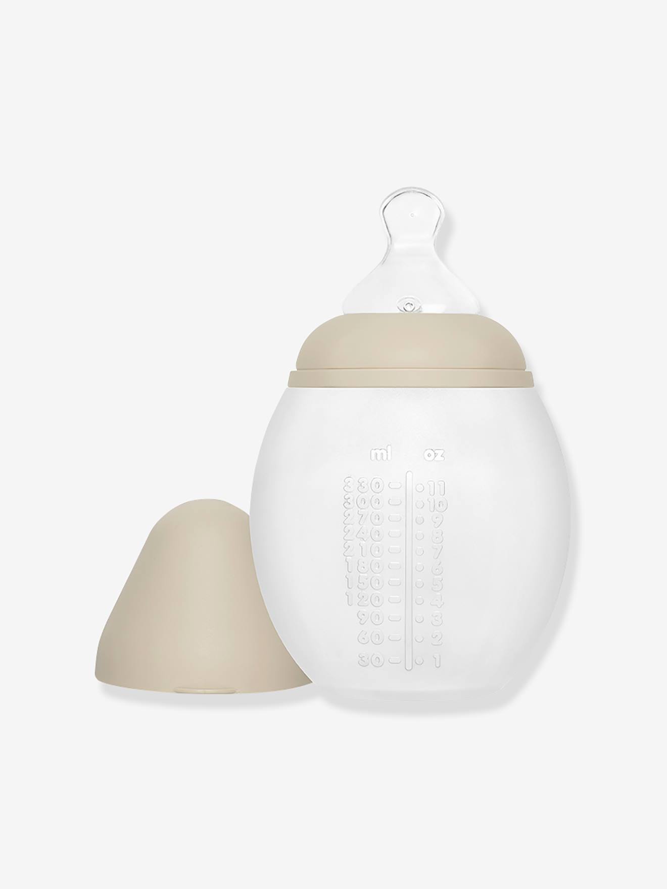 Zuigfles BibRond 330 ml ELHEE beige (sand)