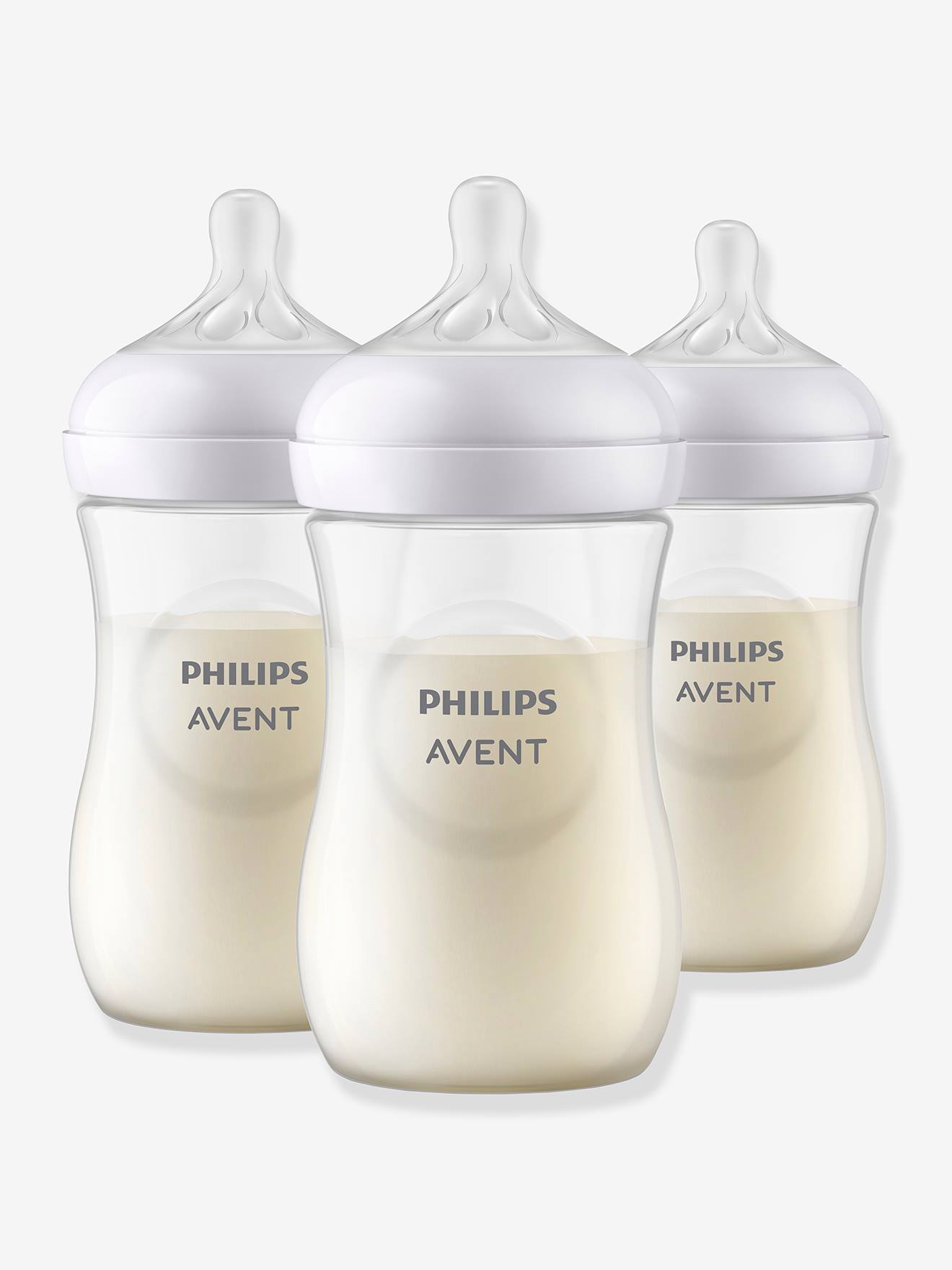 Philips Avent Natural Response Fles - 3 Flessen - 260 ml - 1+ maanden - Snelheid 3-speen - SCY903/03