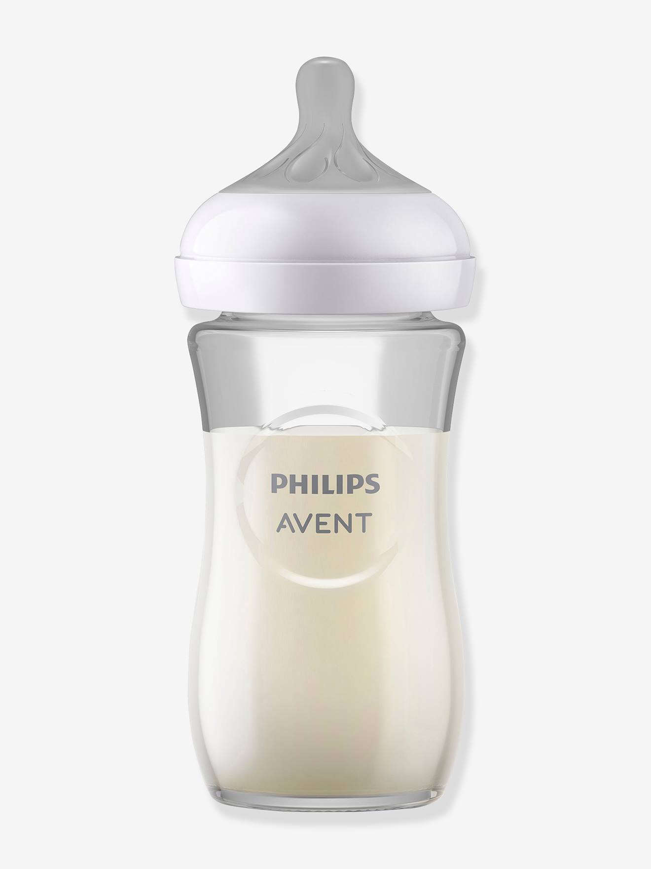 Glazen flesje 240 ml Philips AVENT Natural Response doorzichtig