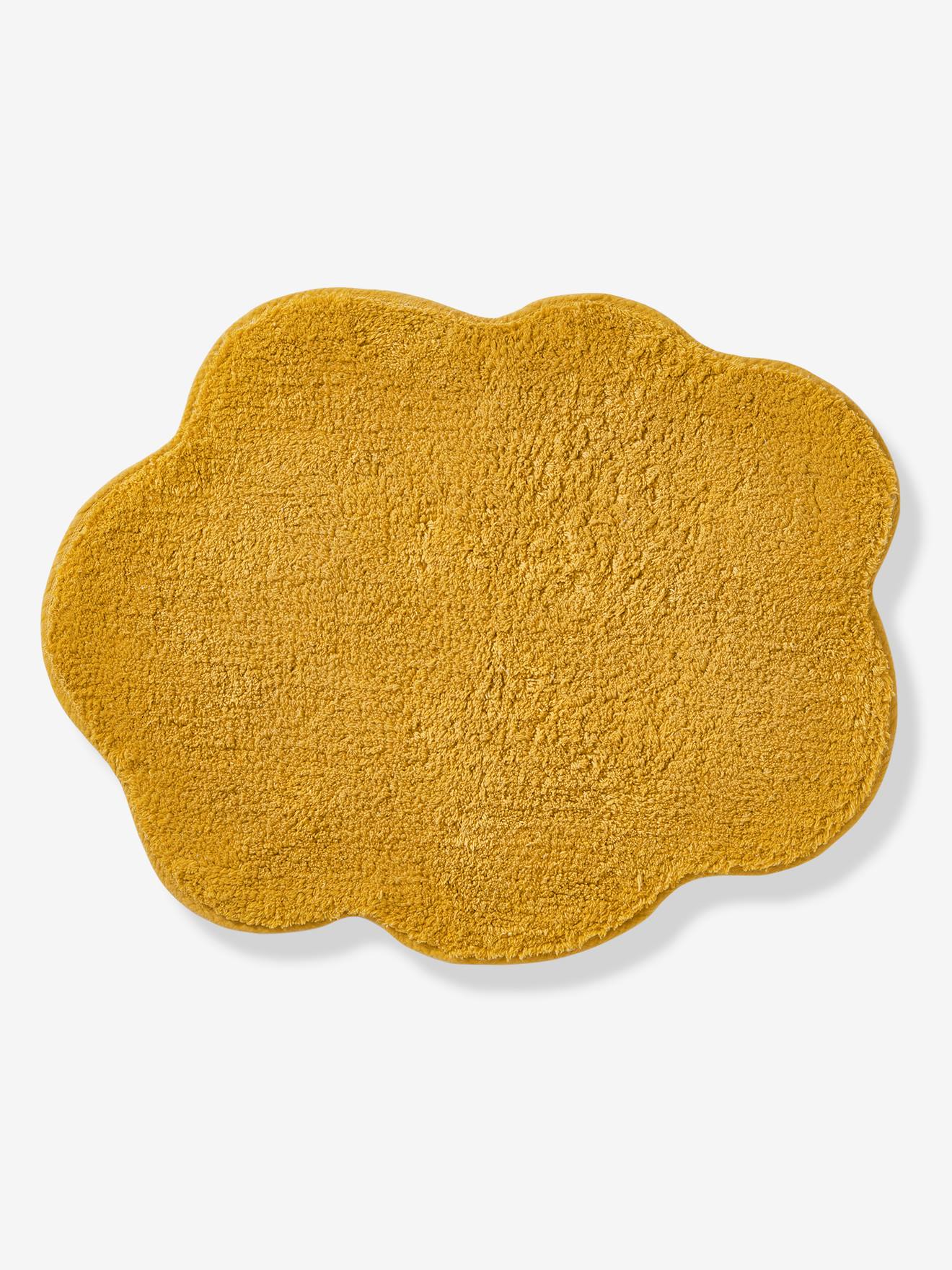 Badstof mat voor babykamer mosterdgeel afbeelding