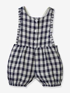 Baby-Salopette, jumpsuit-Playsuit voor baby met ruitjes CYRILLUS